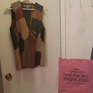 ZARA suede jacket color block